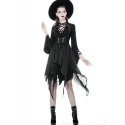 Dark In Love Punk Asymmetric Chiffon – Liivi