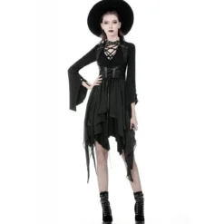 Dark In Love Punk Asymmetric Chiffon – Liivi