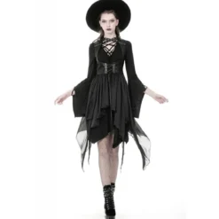 Dark In Love Punk Asymmetric Chiffon – Liivi