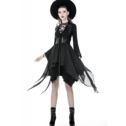 Dark In Love Punk Asymmetric Chiffon – Liivi