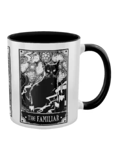 Deadly Tarot The Witch, The Cauldron & The Familiar - kaksivärinen muki