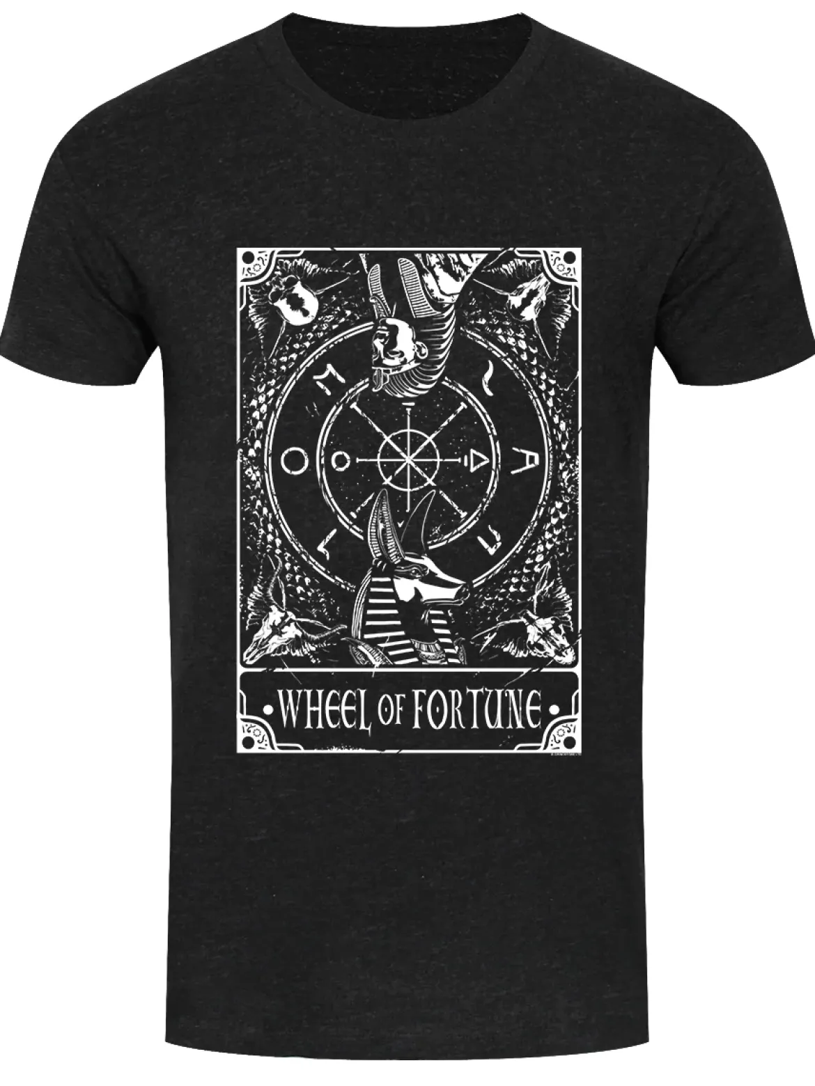 Deadly Tarot: Wheel Of Fortune - miesten t-paita