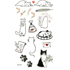 Different cats - siirtotatuointi