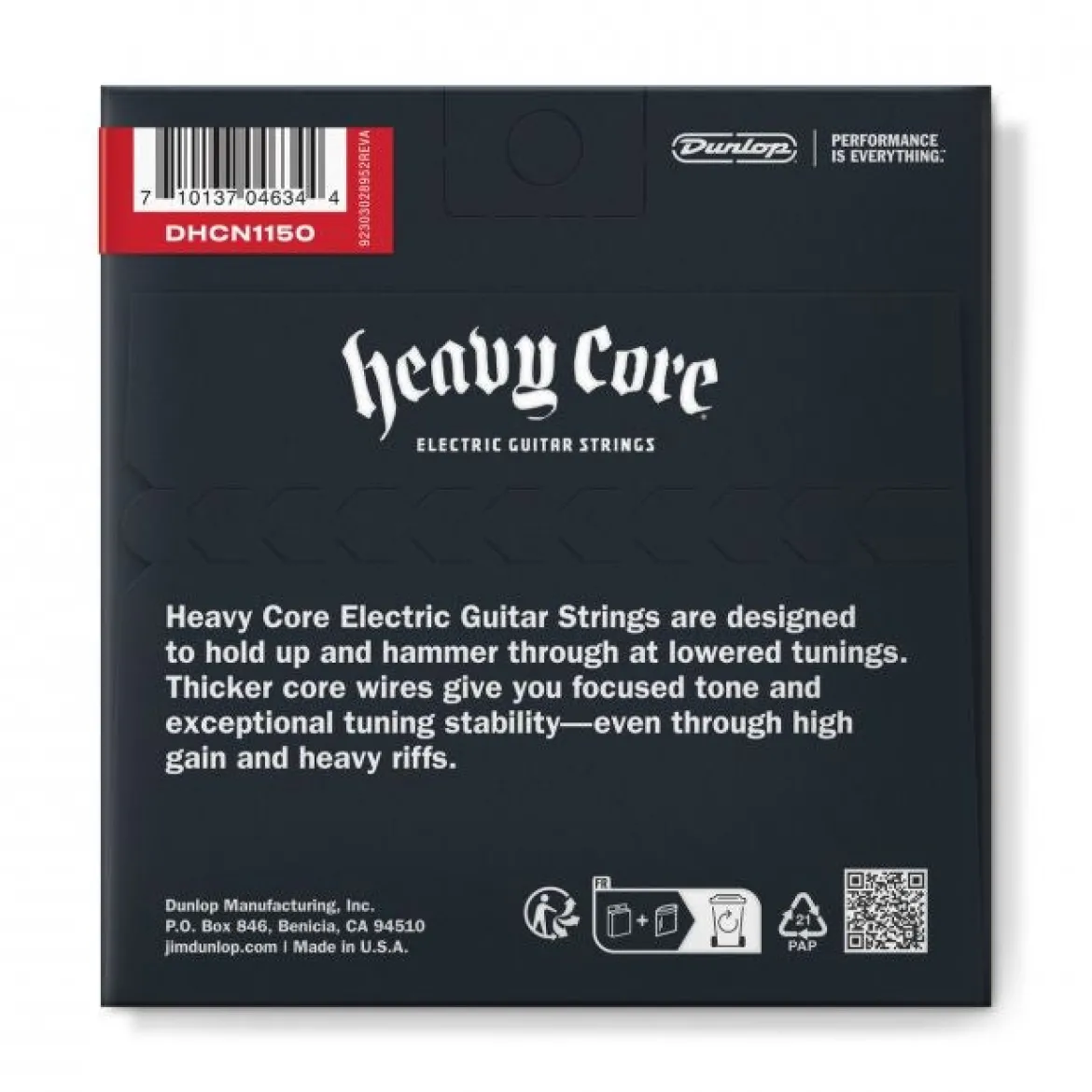 Dunlop 11-50 Heavy Core - Sähkökitaran kielet