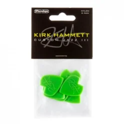 Dunlop Jazz III Kirk Hammett -plektrat, 6kpl green