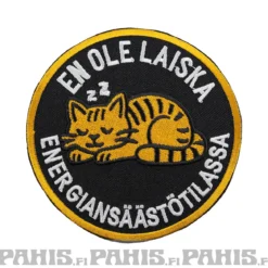 Energiansäästötila - kangasmerkki