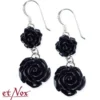 etNox Big Black Rose - Korvakorut