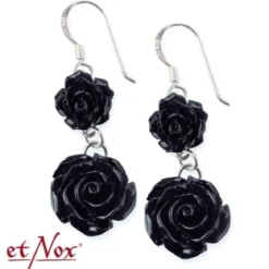 etNox Big Black Rose - Korvakorut