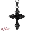 etNox Black Rose Cross - Kaulakoru