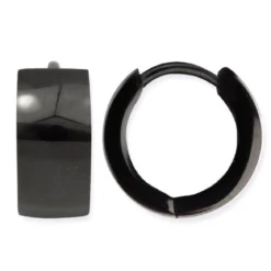 etNox Hoops with joint - Korvarenkaat, musta