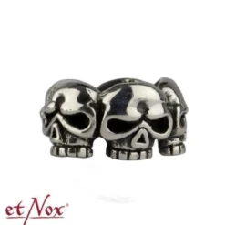 etNox Skulls - Parta- ja hiuskoru, 925 hopeaa