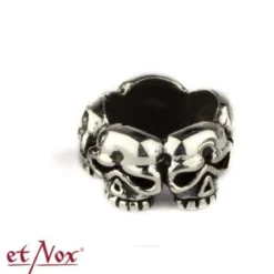 etNox Skulls - Parta- ja hiuskoru, 925 hopeaa