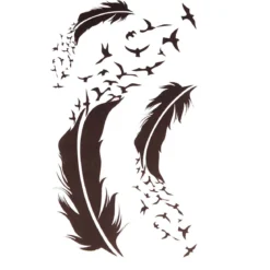 Feather Birds - siirtotatuointi