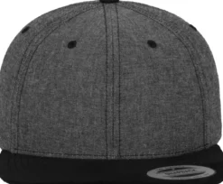 Flexfit Chambray-Suede snapback - Lippis, black