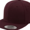 Flexfit Classic snapback - Lippis, maroon/maroon