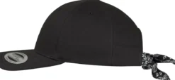 Flexfit curved bandana tie - lippis, black