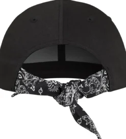 Flexfit curved bandana tie - lippis, black
