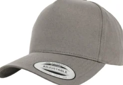 Flexfit 5-panel curved classic - lippis, grey