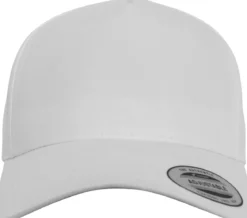 Flexfit 5-panel curved classic - lippis, white