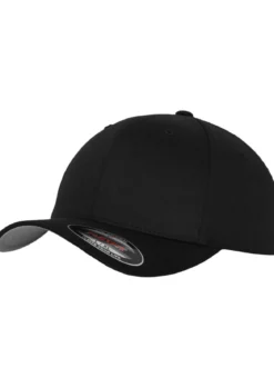 Flexfit Wooly Combed - Lippis, musta