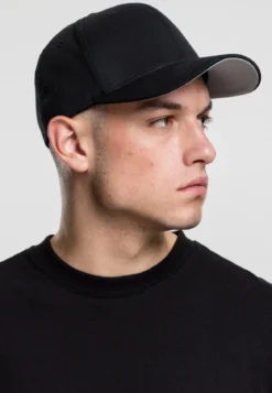 Flexfit Wooly Combed - Lippis, musta