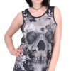Floral Skull - Hihaton paita