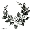 Flower crescent - Pieni siirtotatuointi