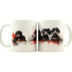 Four Black Puppies -Muki
