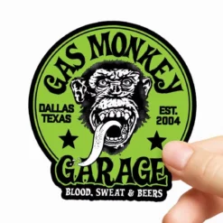 Gas Monkey Garage Green logo - Tarra 9cm