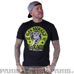 Gas Monkey Garage Green Logo - T-paita