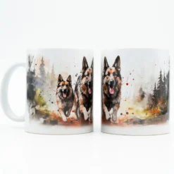 German Shepherds running-Muki