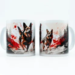 German Shepherds sunset -Muki