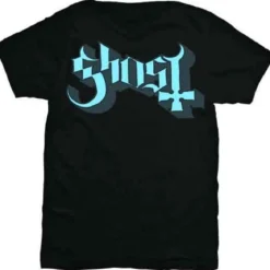 Ghost: Blue/grey keyline logo - T-paita