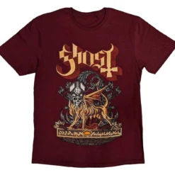 Ghost Firemilk - T-paita, Viininpunainen