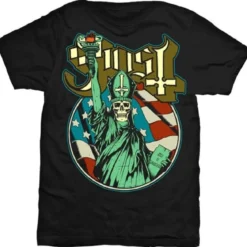 Ghost Statue of Liberty - T-Paita