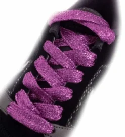 Glitter Kengännauhat, Dark pink