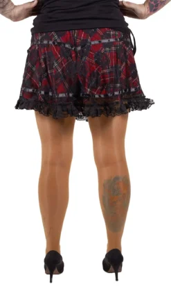 Gothic Skirt Tartan Pattern - hame