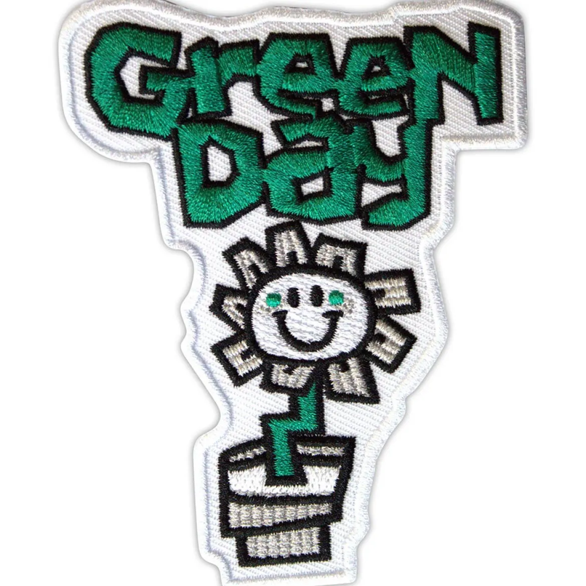 Green Day: Flower Pot - Kangasmerkki