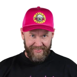 Guns N' Roses: Classic logo mesh back - Lippis, pinkki