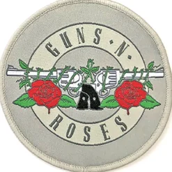 Guns N Roses Silver Cirle logo - Kangasmerkki