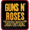 Guns N Roses stacked black - Kangasmerkki