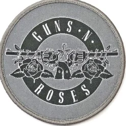 Guns N Roses White Circle logo - Kangasmerkki