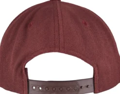 Happy Asshole Classics 5-Panel Premium curved visor snapback - Lippis, maroon