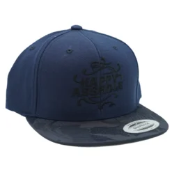 Happy Asshole Flexfit Camo Visor - lippis, navy camo