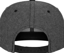 Happy Asshole Flexfit Chambray-Suede snapback - Lippis, black