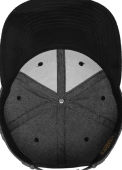 Happy Asshole Flexfit Chambray-Suede snapback - Lippis, black