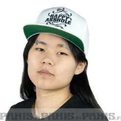 Happy Asshole Flexfit Classic snapback - Lippis, natural