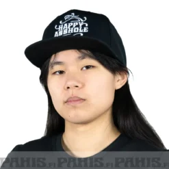Happy Asshole Flexfit Classic snapback - Lippis, black