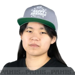 Happy Asshole Flexfit Classic snapback - Lippis, silver