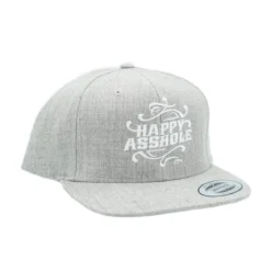 Happy Asshole Flexfit Classic snapback - Lippis, heather